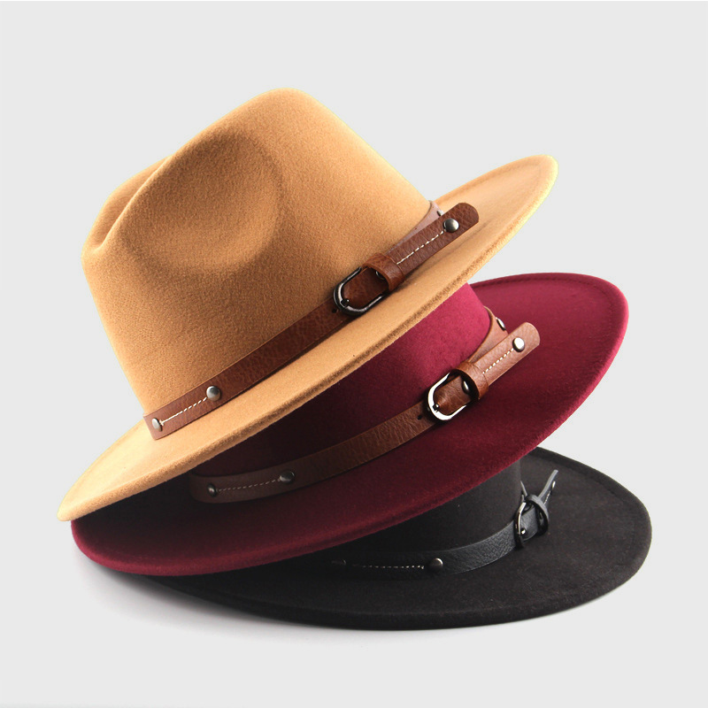 Fedora Hat Wool - Topi Fedora Wol untuk Wanita Pria