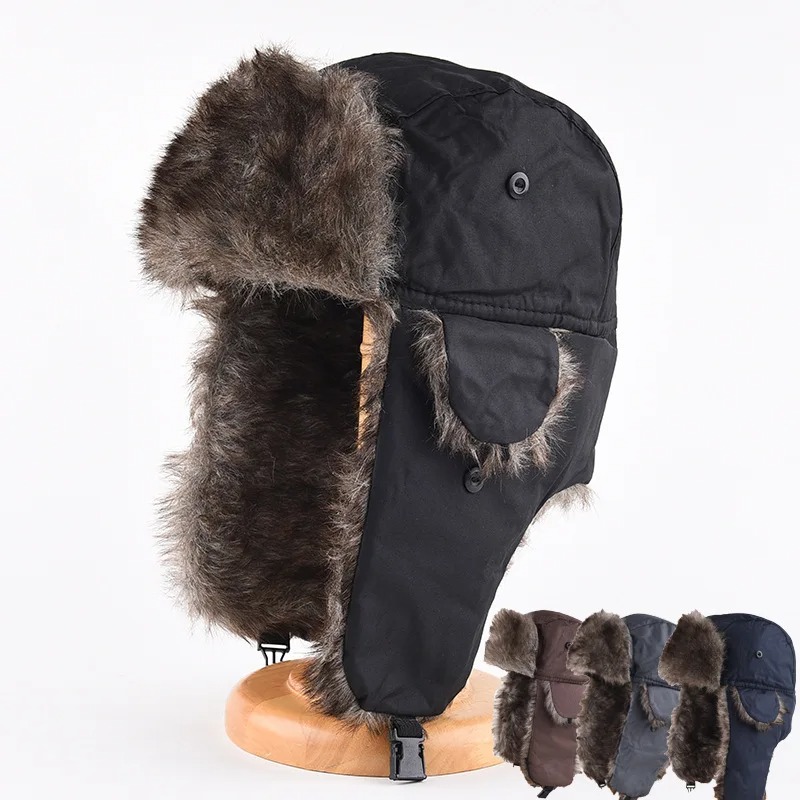 Trapper Hat Ear Flap - Topi Trapper Musim Dingin Pria dengan