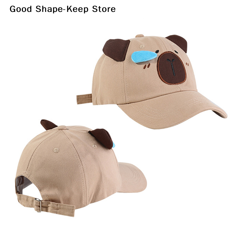 Golf Cap Dad - Topi Bisbol Bordir Capybara untuk Pasangan,