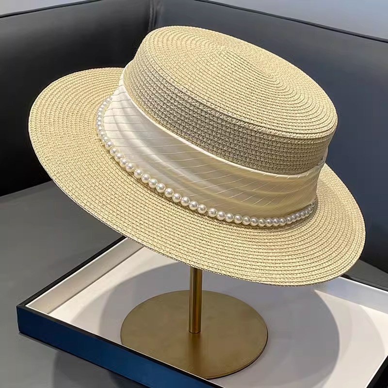 Topi Jerami Wanita Gaya Retro  - Sun Hat Wide Brim ulasan dan harga