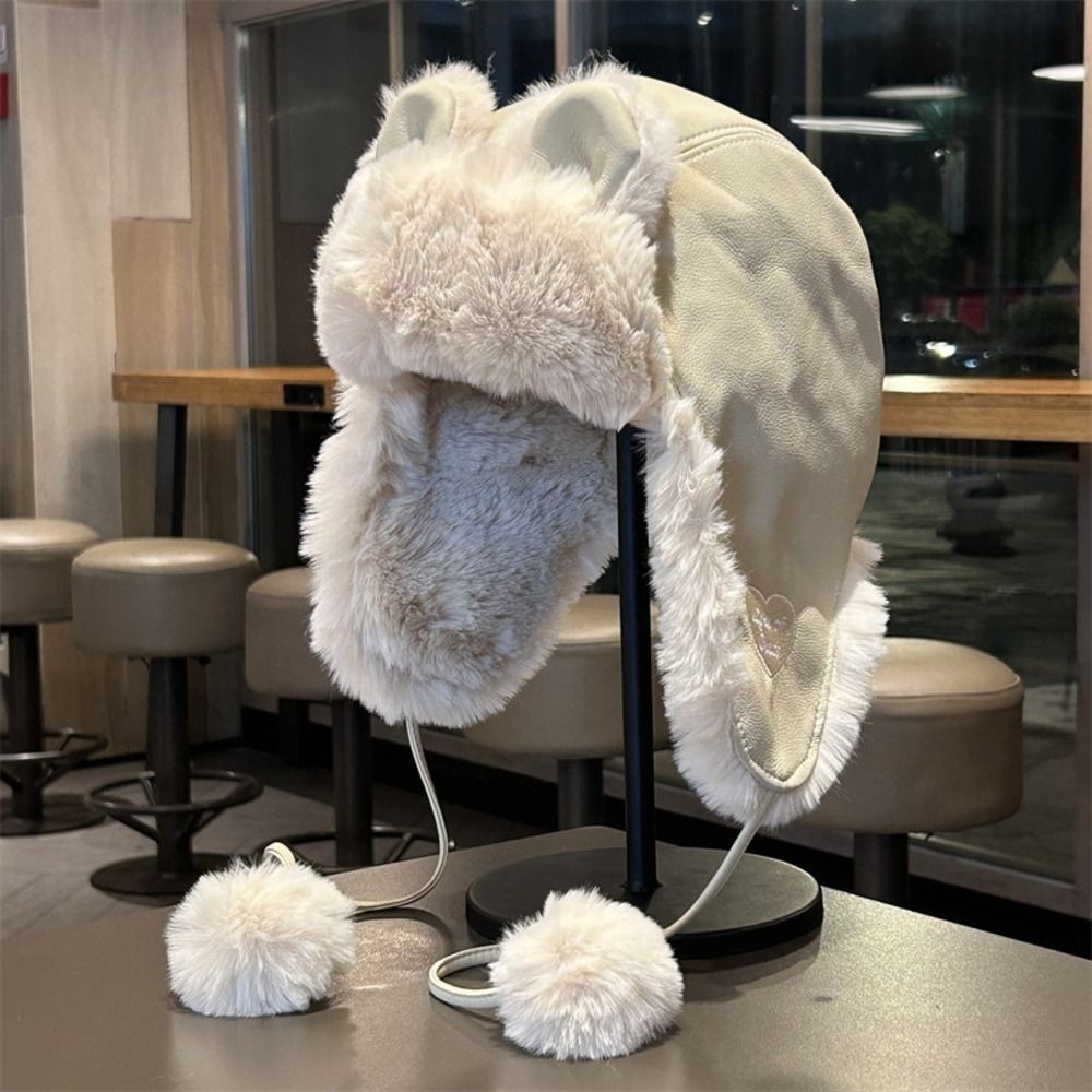 Topi Ushanka Wanita dengan Pen - Trapper Hat Ear Flap ulasan dan harga